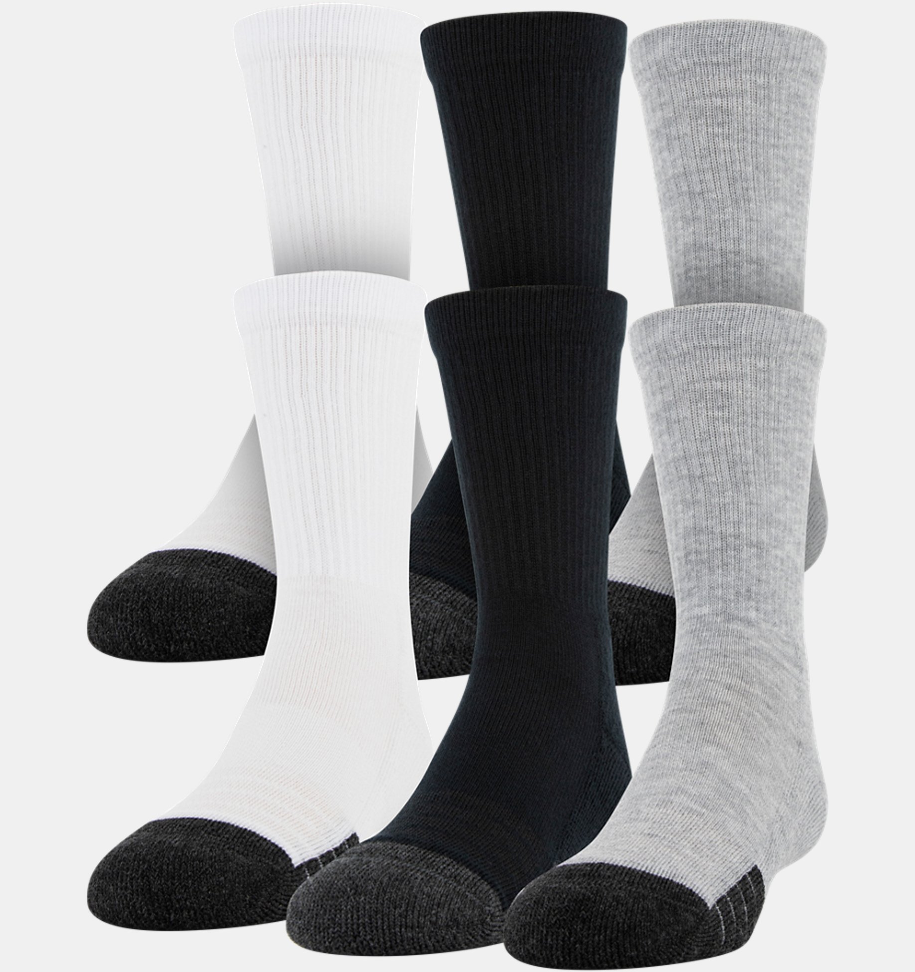 Under Armour Youth Performance Tech Crew Socks 3-Pairs 